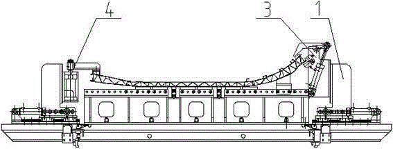 Automatic fixture for machining large parts of rail vehicles