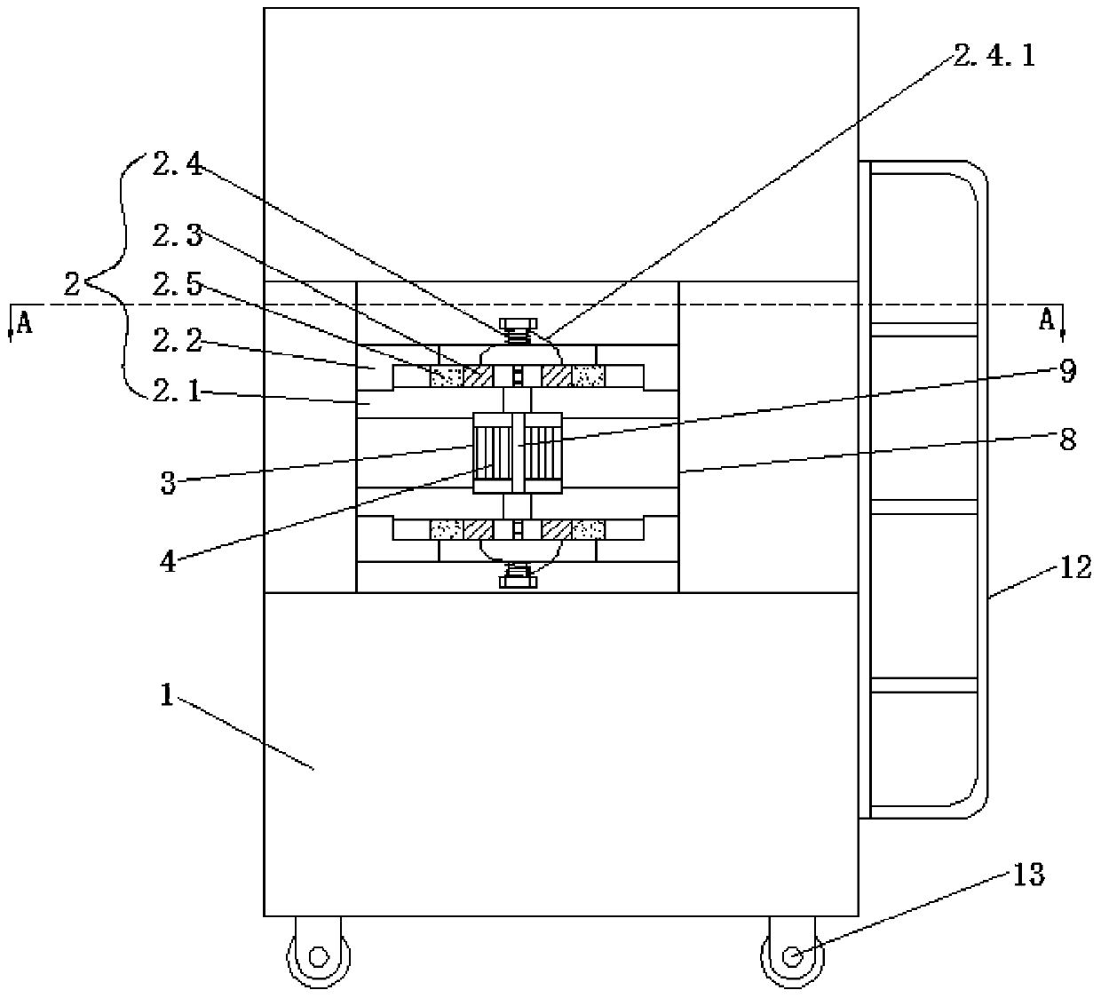 High-extension cold-rolled ribbed steel bar workpiece manufacturing device