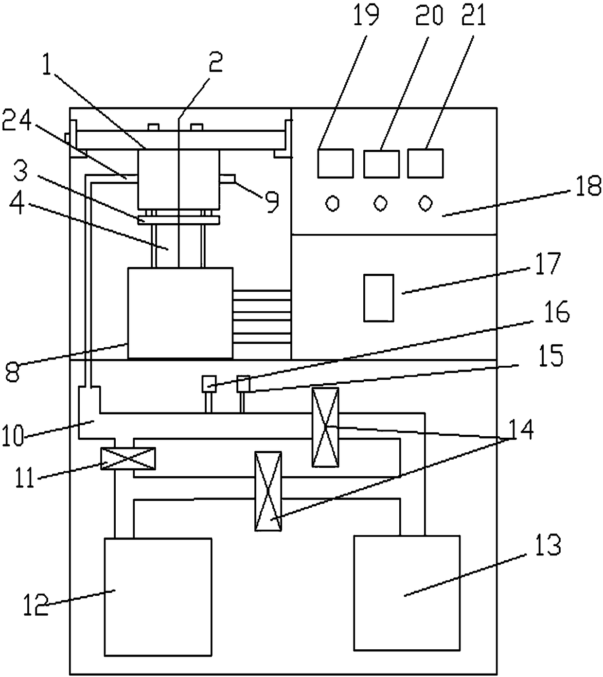 Vacuum thermal shock cycle testing machine