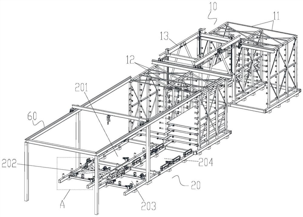 Precast concrete component production line