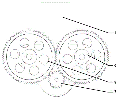 Three-dimensional flapping flapping-wing drive mechanism