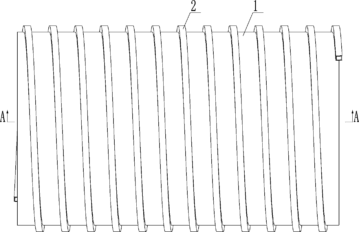 High-density polyethylene HDPE winding structural wall Q-shaped tube