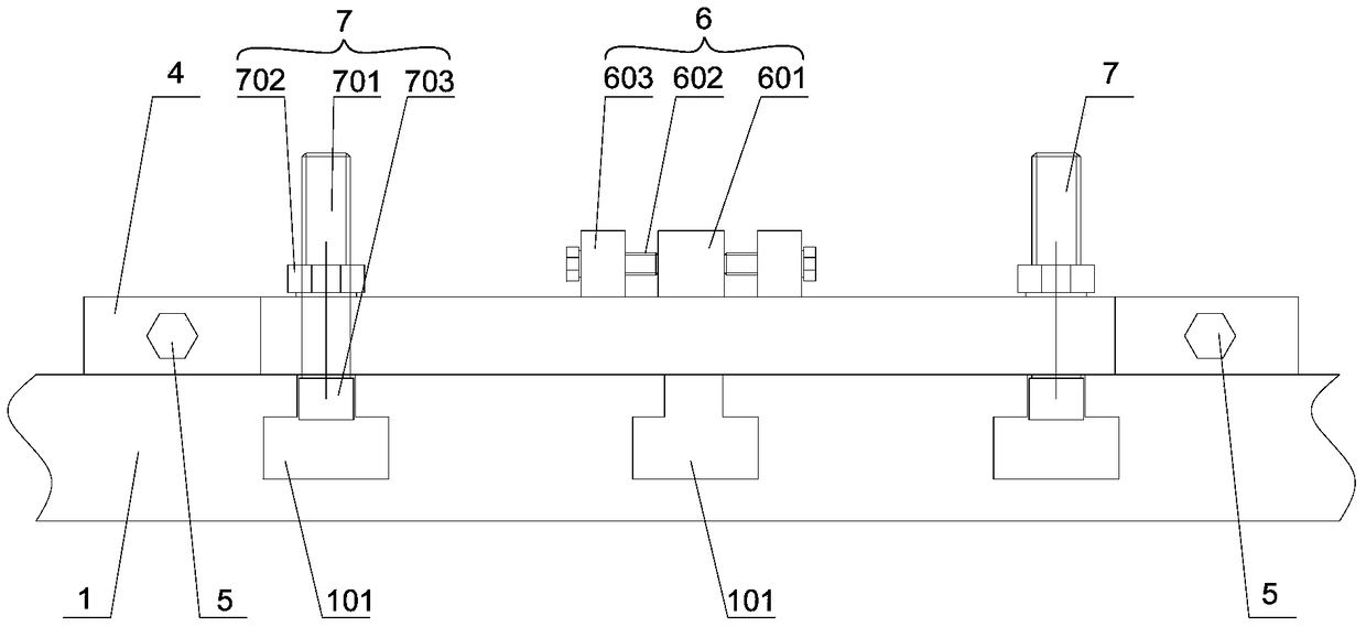 A motor test bench centering system