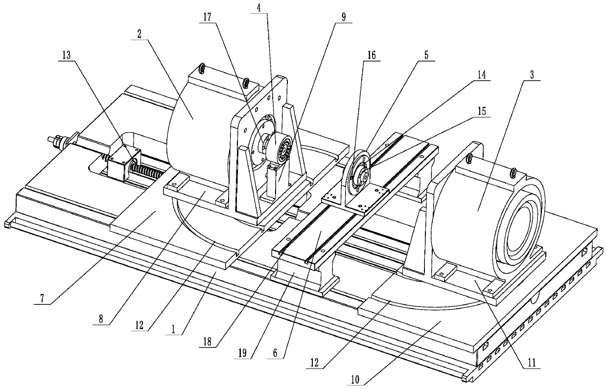 Electric direct-drive shaft torsional fatigue test device and method