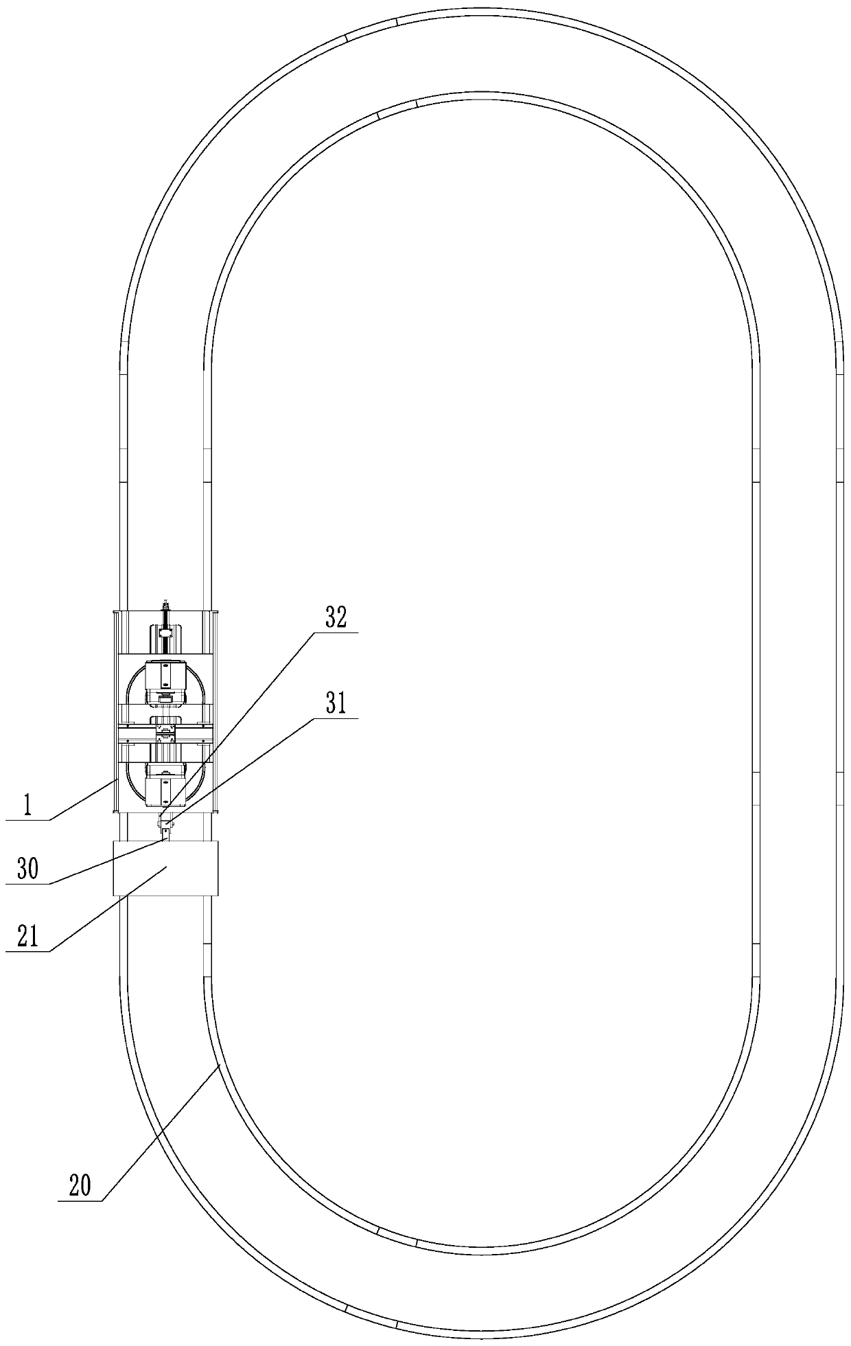 Electric direct-drive shaft torsional fatigue test device and method