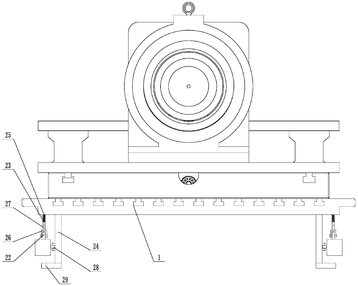 Electric direct-drive shaft torsional fatigue test device and method