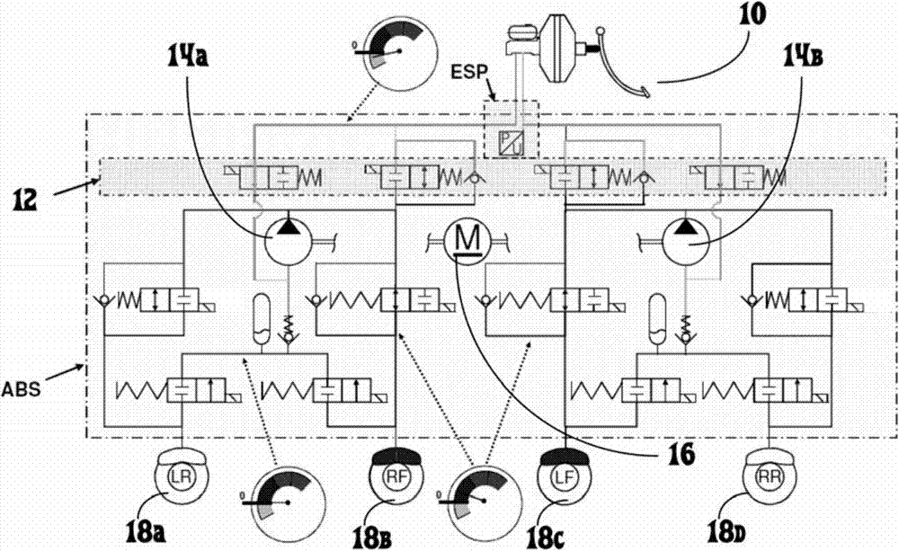 Method for venting of hydraulic brake system of vehicle and brake system controller