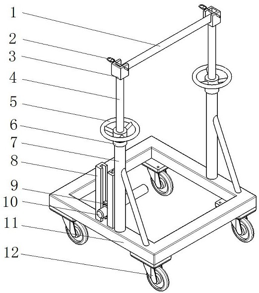 Auxiliary assembly equipment for aircraft nose landing gear strut