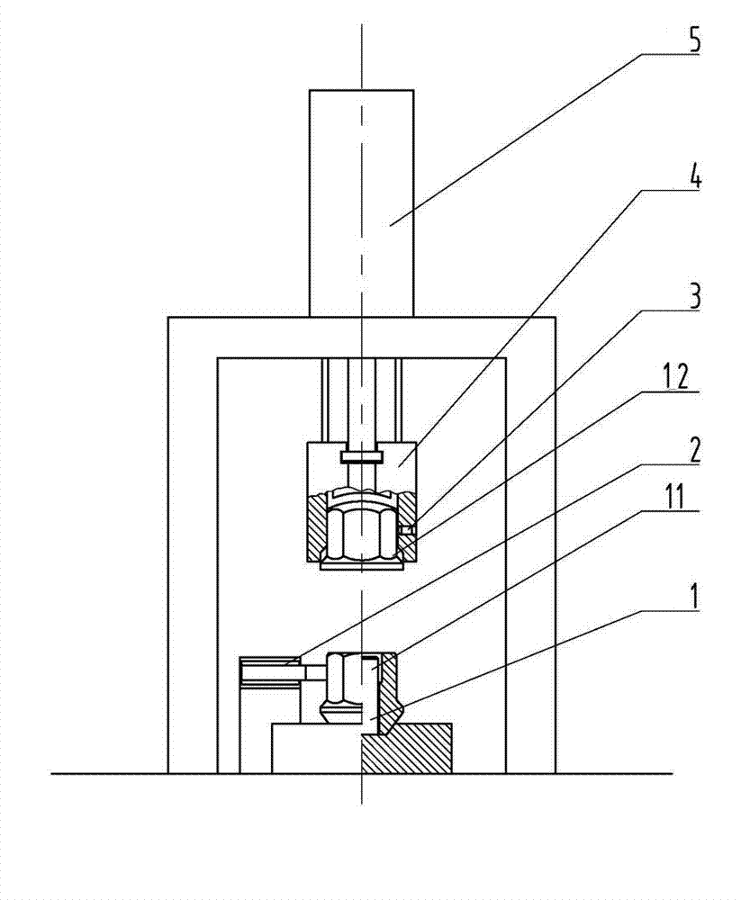 Fully-automatic multi-station nut riveting press