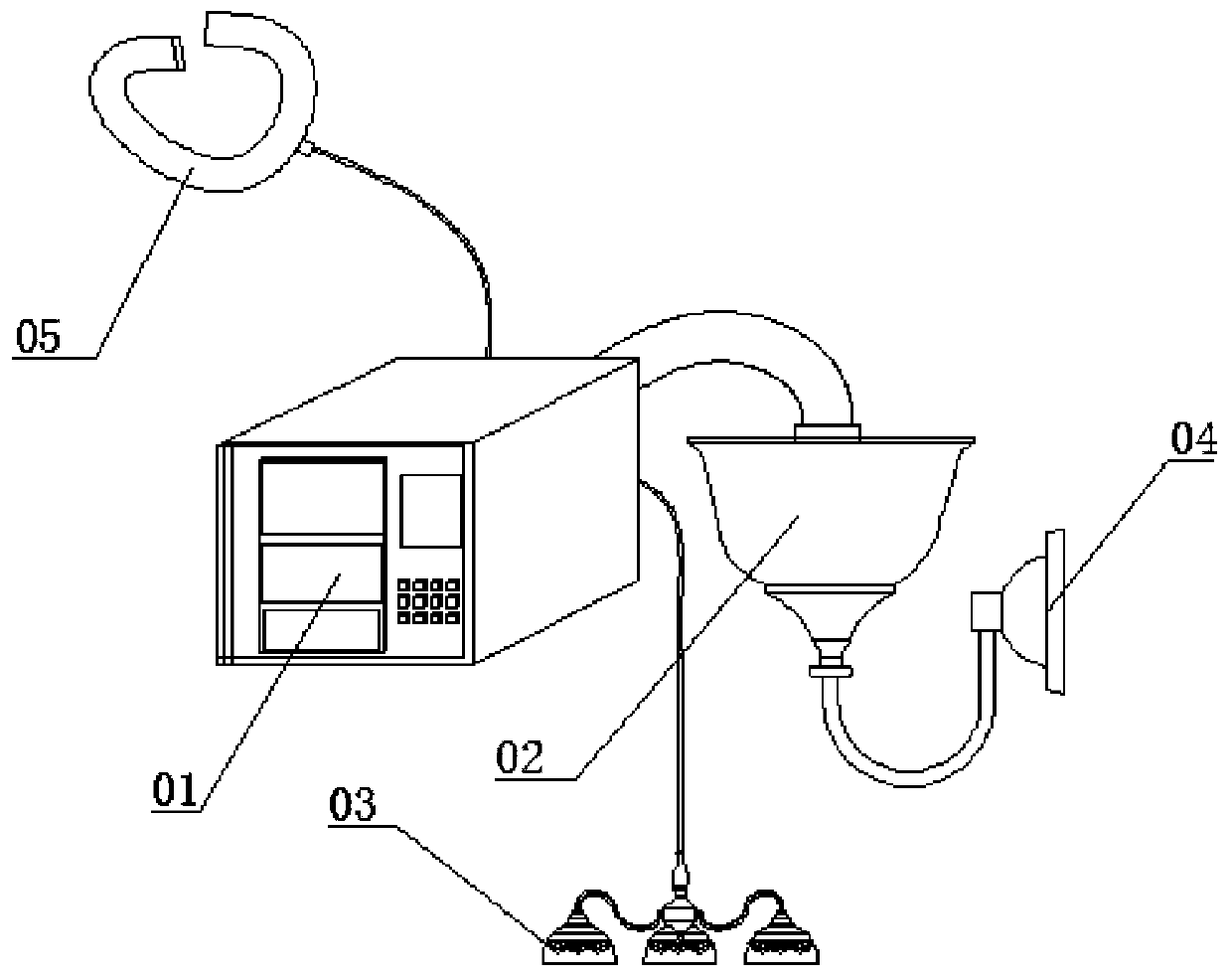 Postoperative rehabilitation device for cardiology department