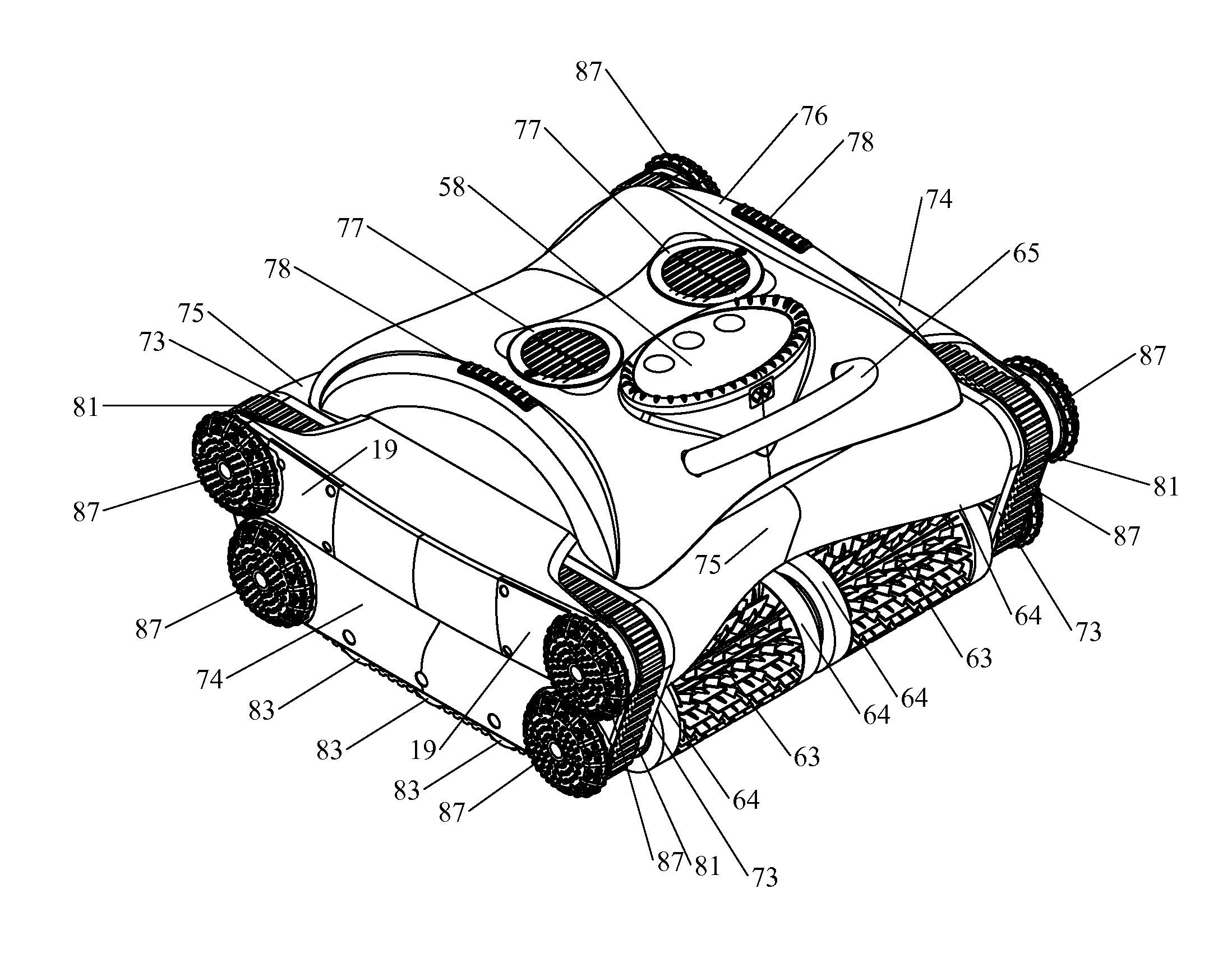 Robotic pool cleaning apparatus