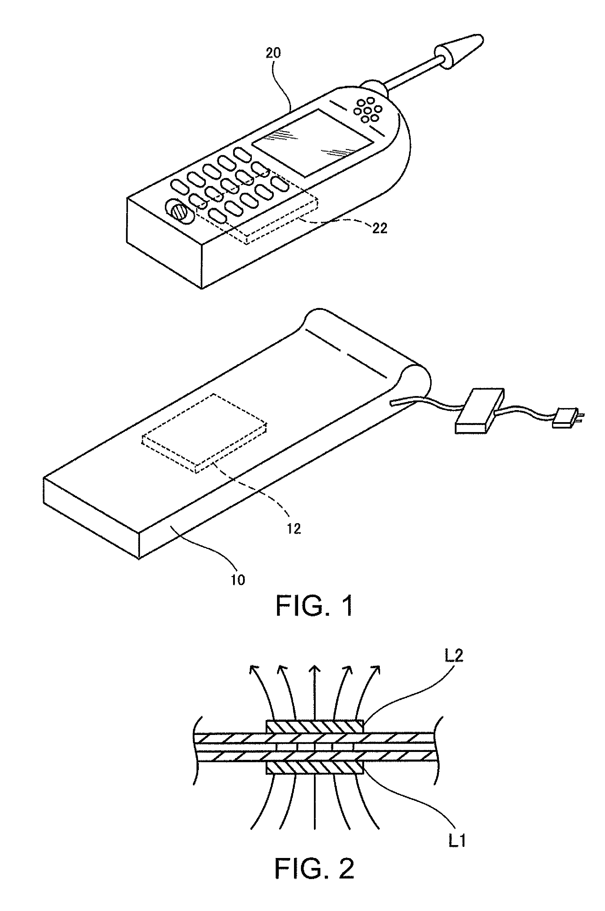 Coil unit and electronic apparatus using the same