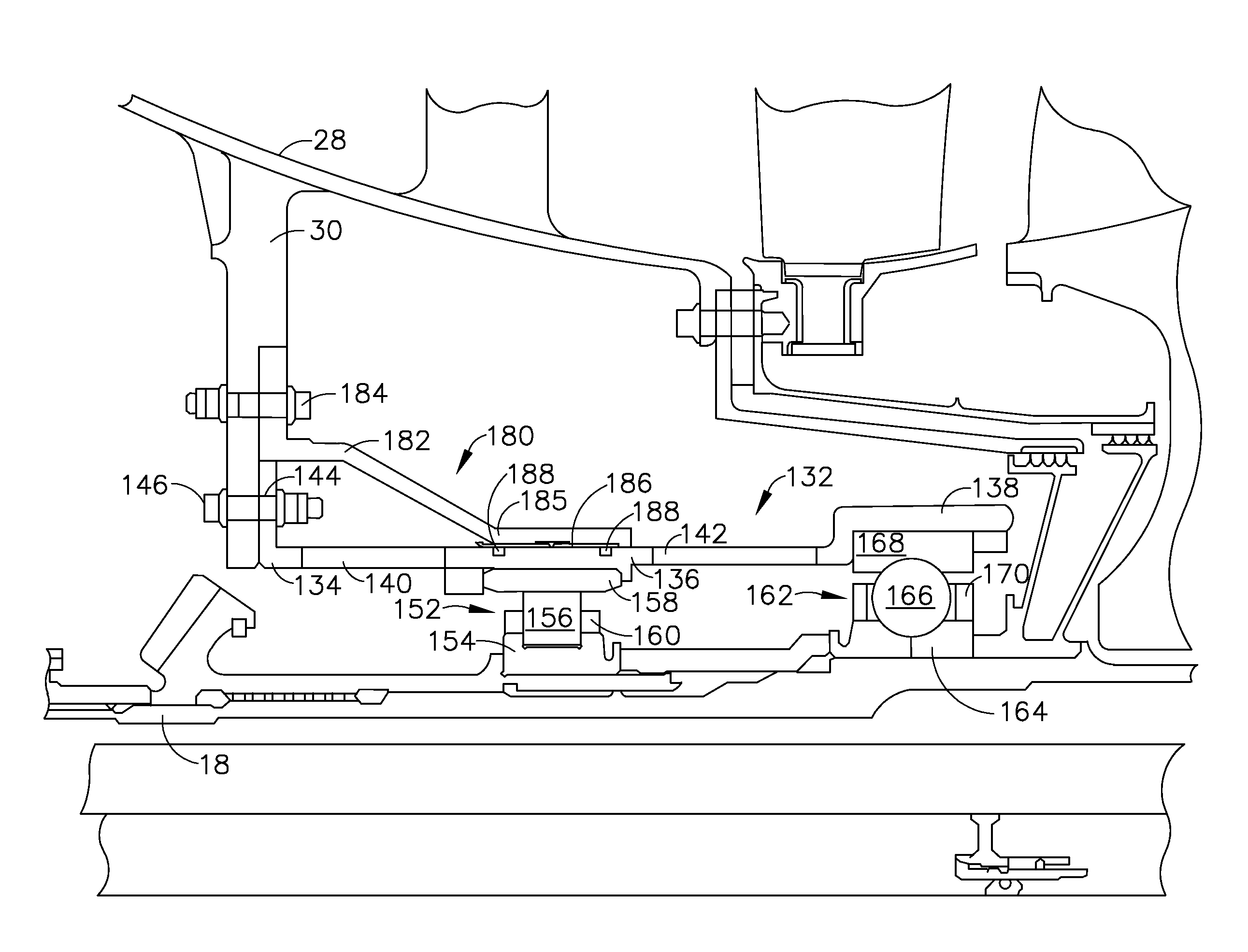 Bearing support apparatus for a gas turbine engine