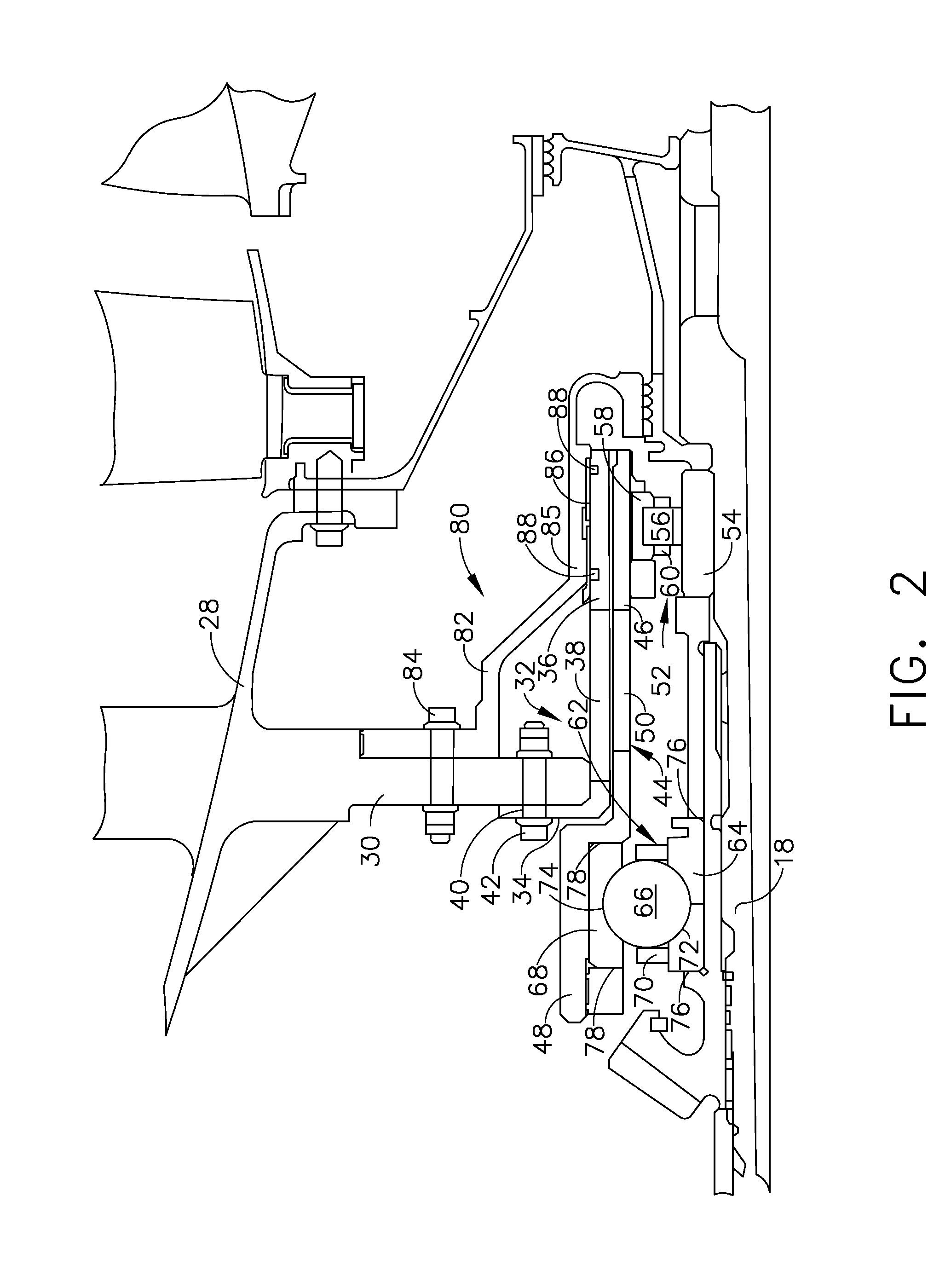 Bearing support apparatus for a gas turbine engine