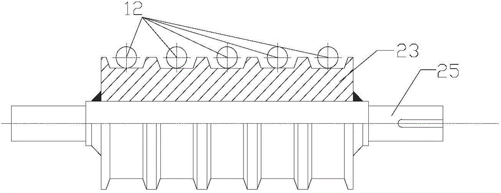 Alignment roller used for bar cold bed