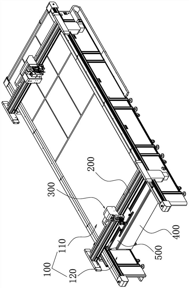 Material collecting device and image-text cutting machine