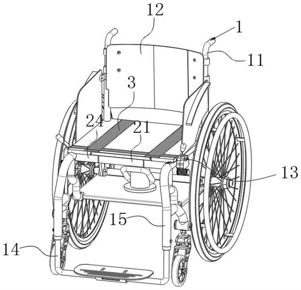 Wheelchair main body with multi-parameter adjustment