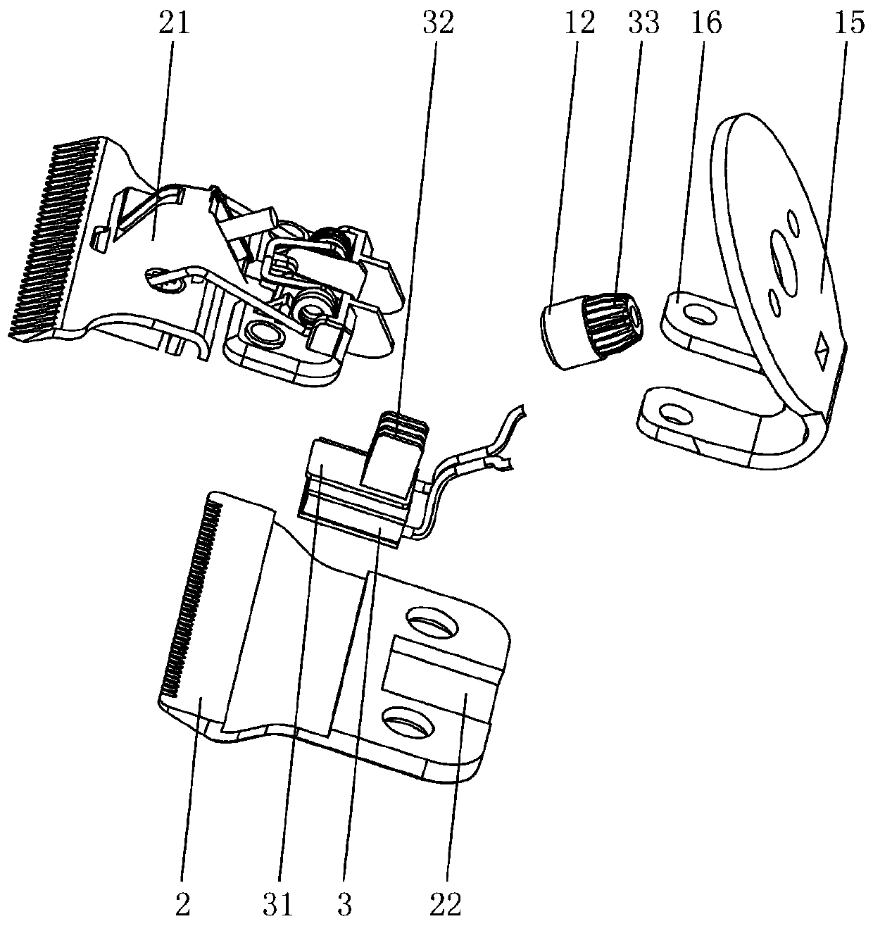 Electric clipper with refrigeration structure