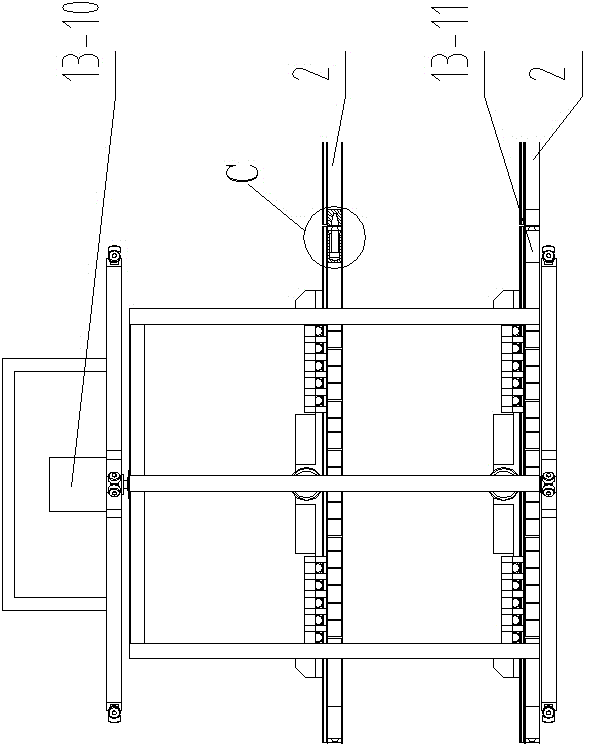 Tower type parking building with single-side exit at elevator