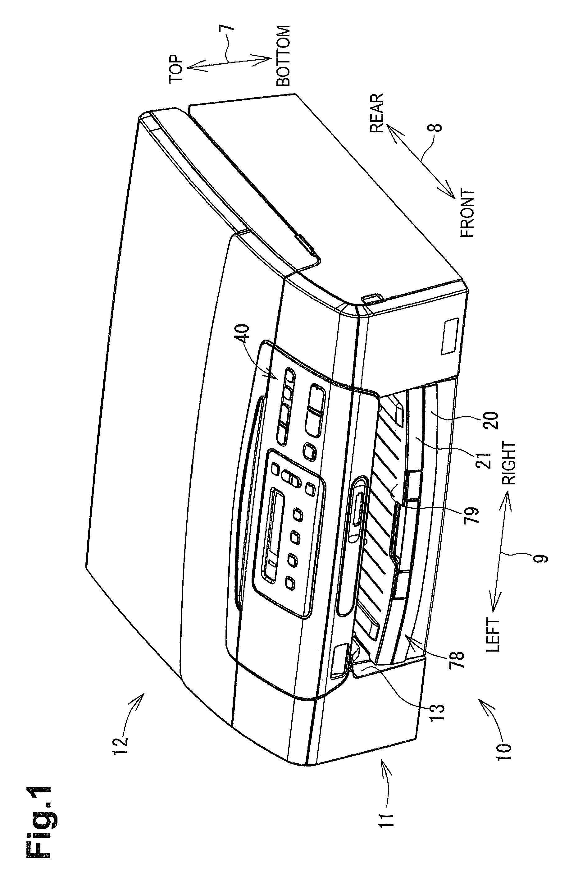 Feeding device and image recording apparatus with the feeding device