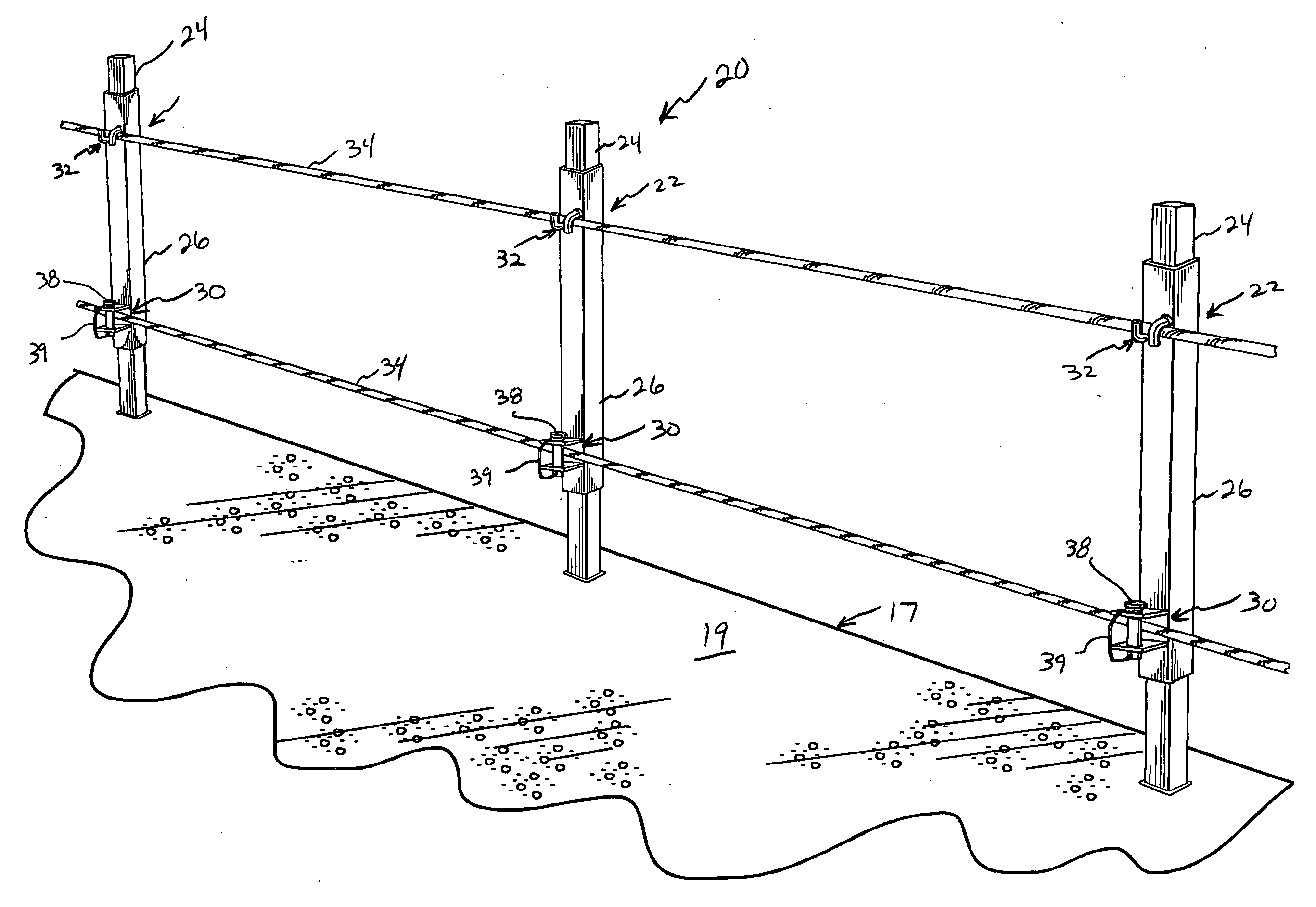 Guardrail system and associated methods