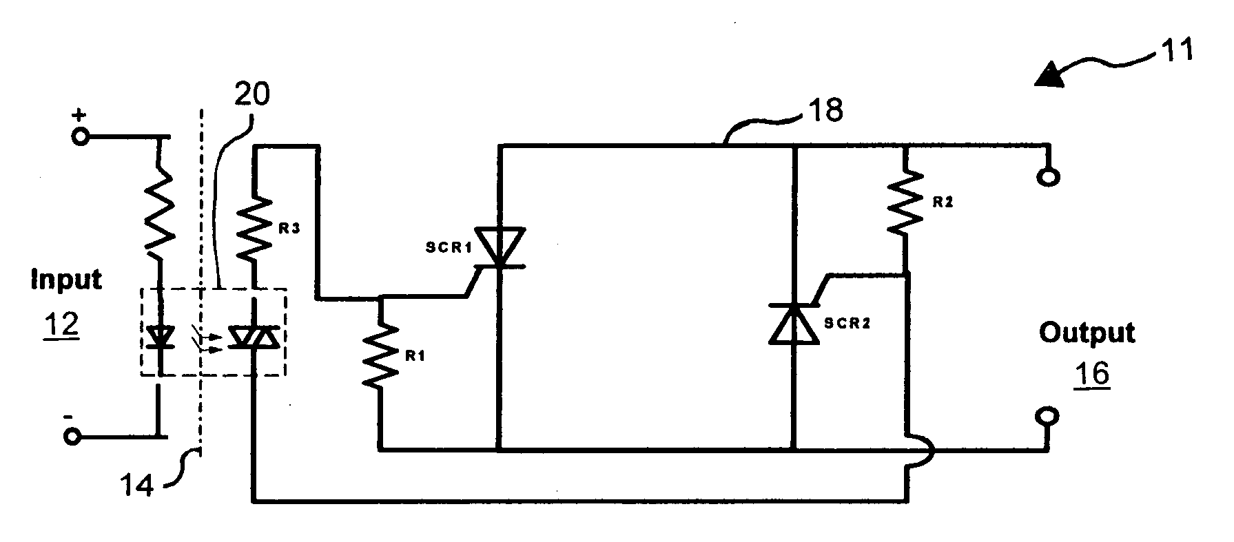 Latching solid state relay