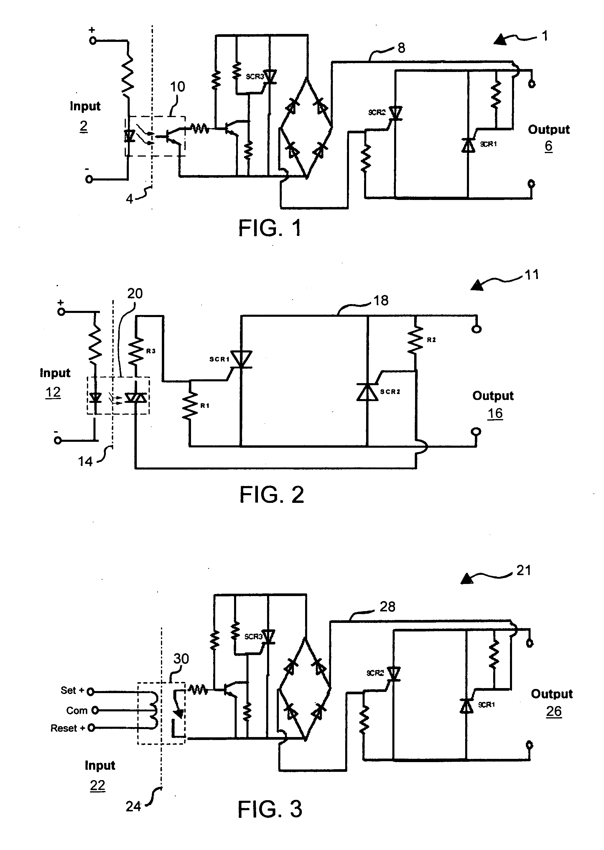 Latching solid state relay