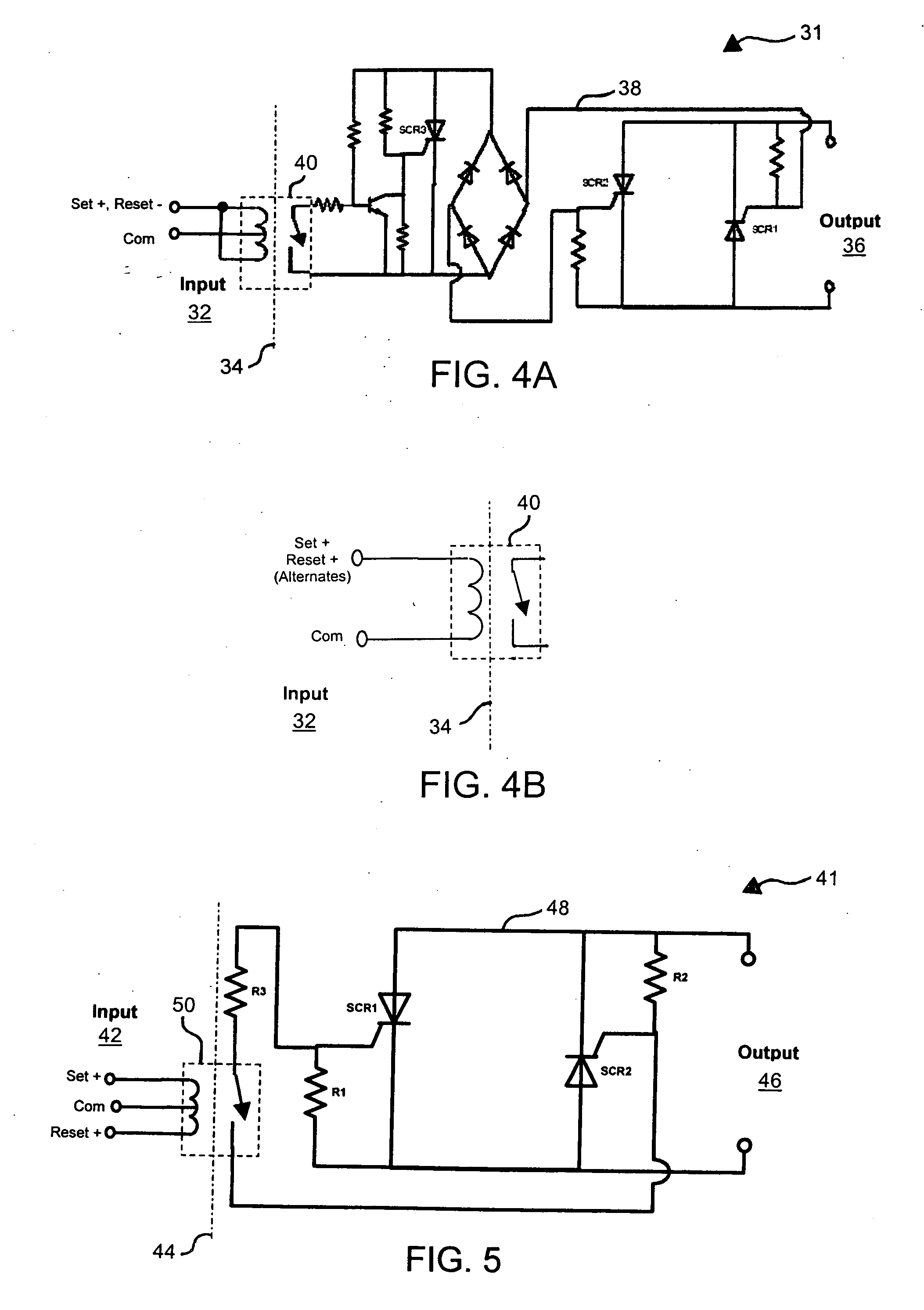 Latching solid state relay