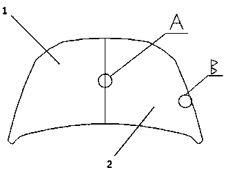 Insertion-type automobile engine hood