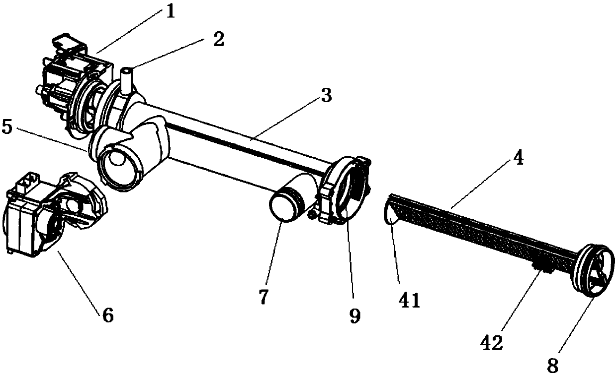 Drainage device and washing machine