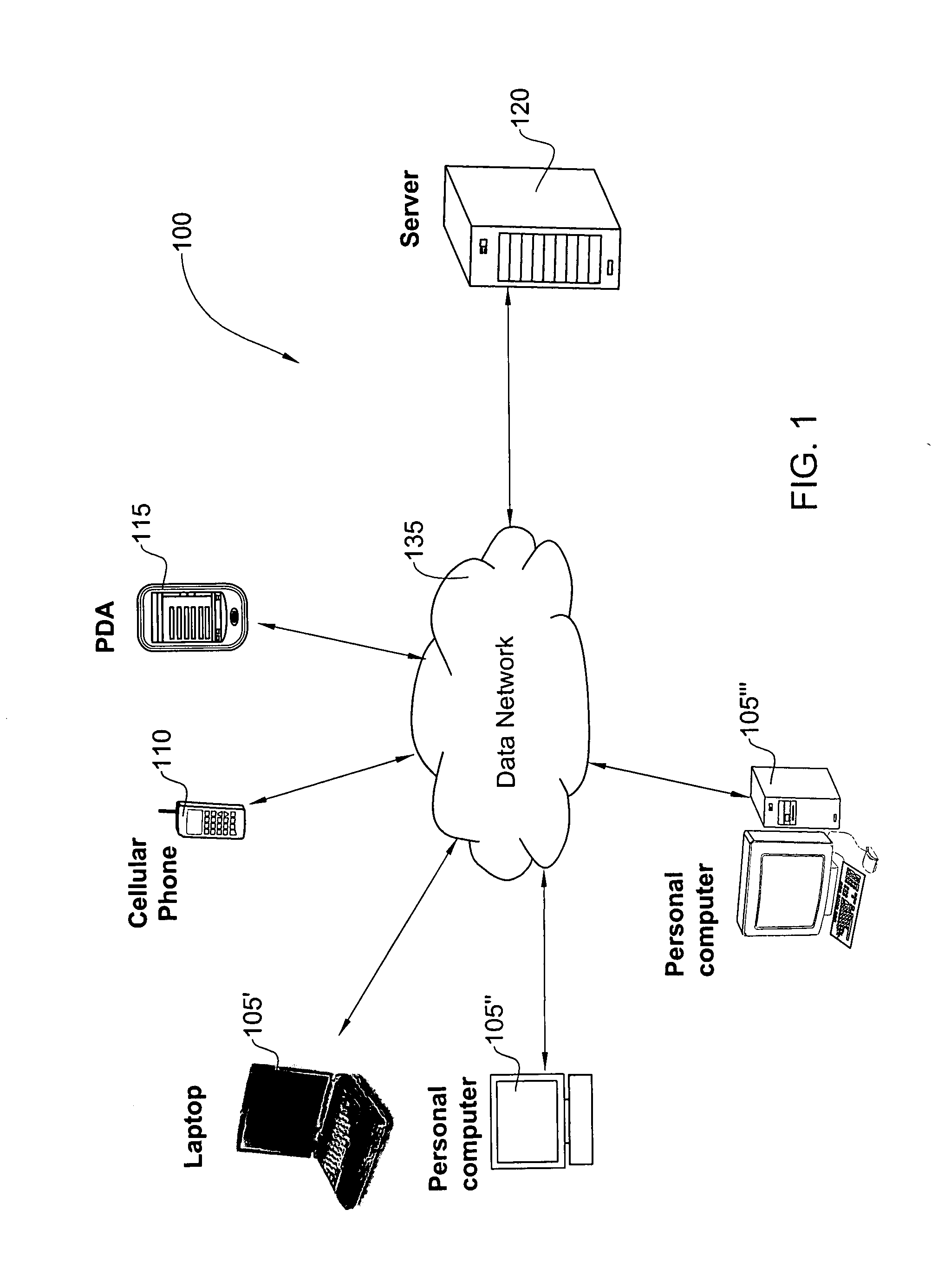 Method and system for real-time accessing of digital data stored on a remote terminal