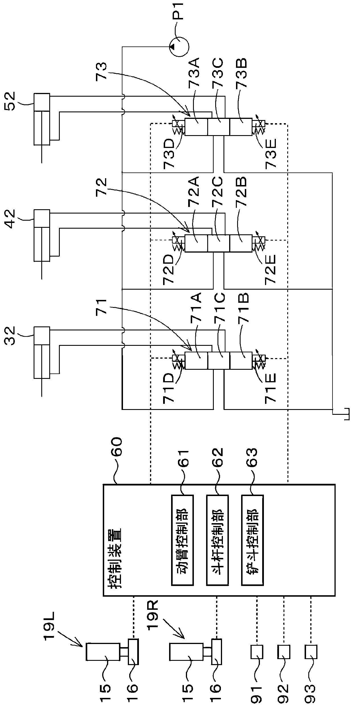 Work machine, work machine control method, program, and recording medium for same