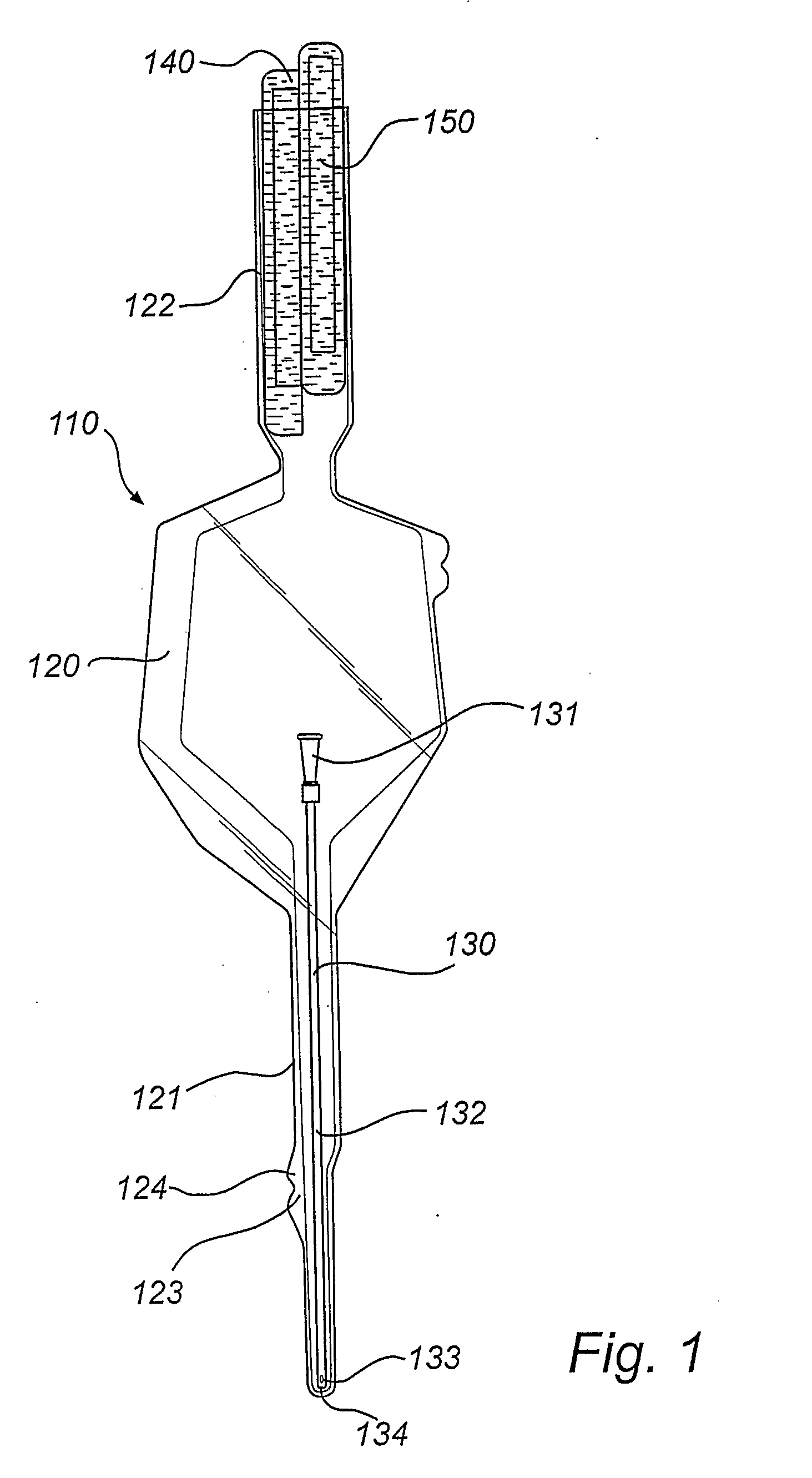 Catheter assembly with osmolality-increasing fluid