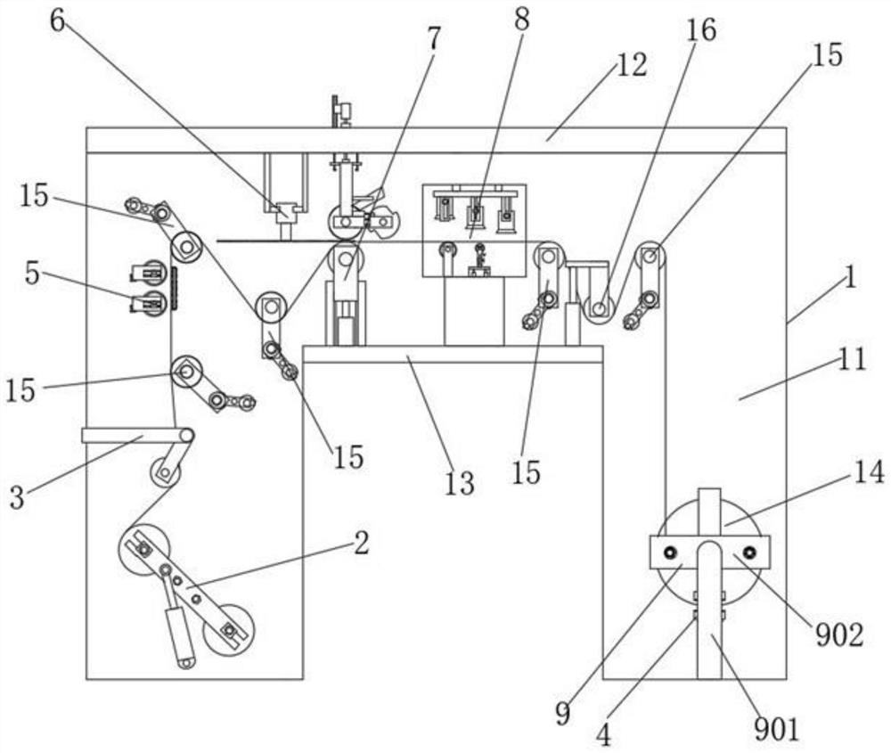 Coating device for PVDF diaphragm for lithium battery