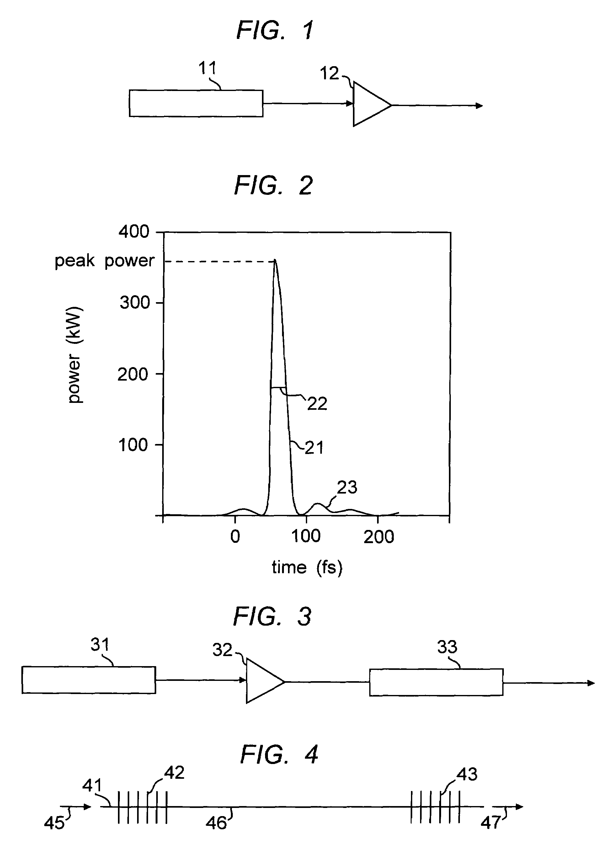 Short pulse lasers using large mode area fibers and higher order modes