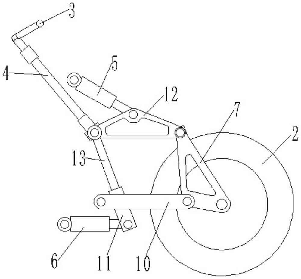 Front wheel suspension steering structure, motorcycle and electric vehicle