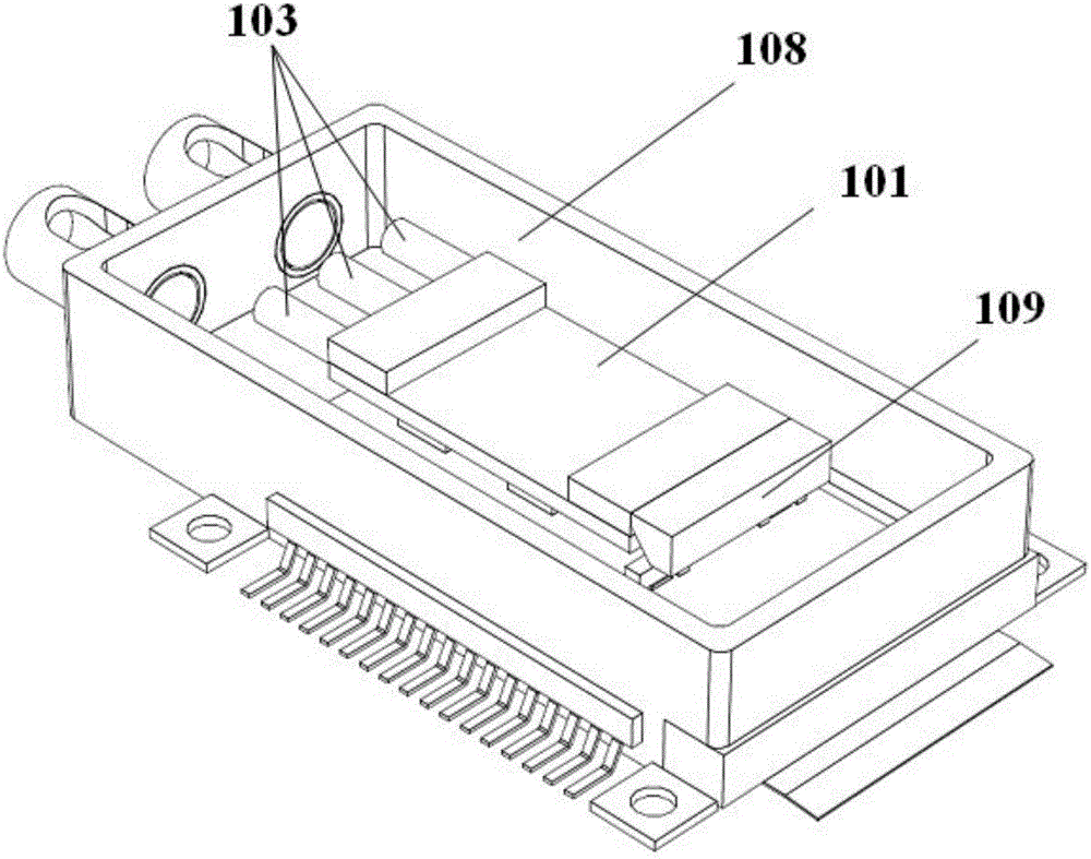 An auxiliary coupling method and auxiliary device for coupling an optical waveguide chip and a PD array