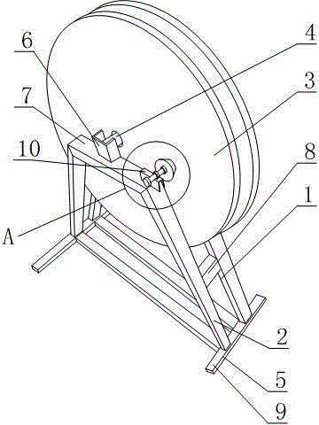 Aluminium strip enwinding device