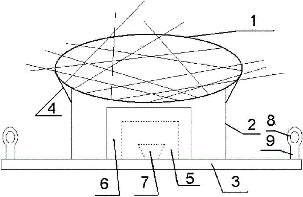 Artificial bird nest for reducing bird damage to power transmission line