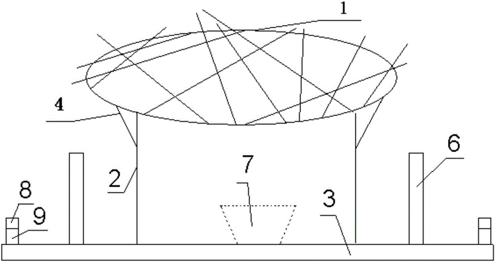 Artificial bird nest for reducing bird damage to power transmission line