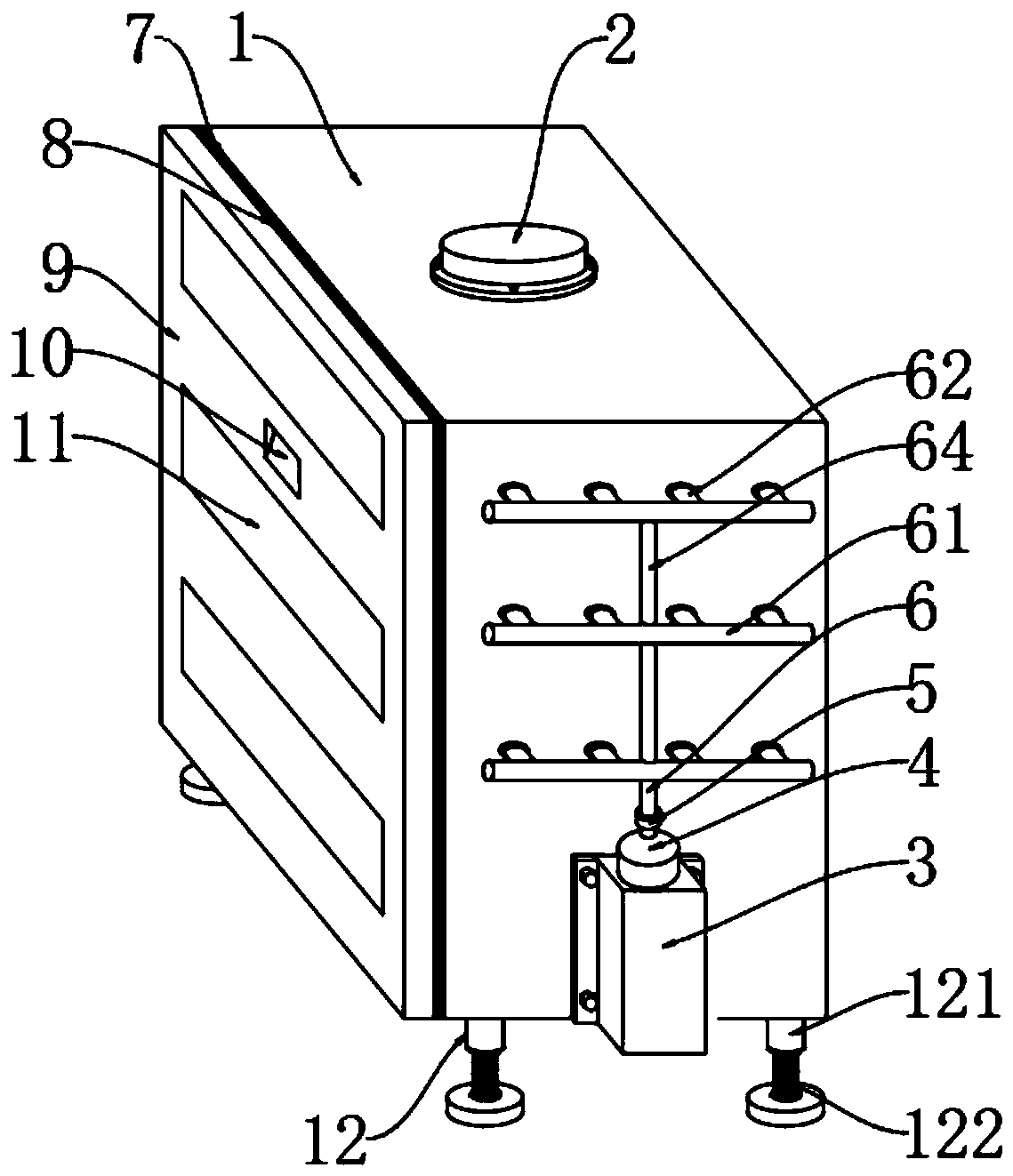 High-performance network security cabinet that facilitates cable management