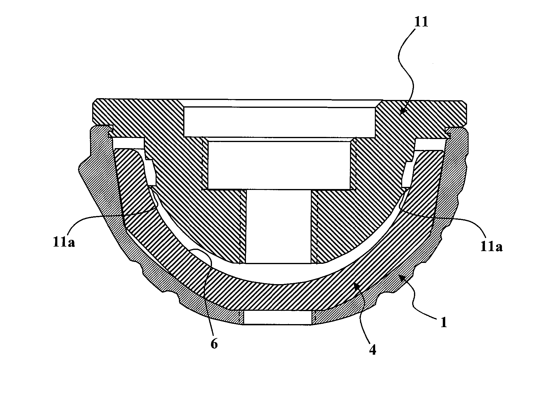 Cotyle comprising a sterile interface