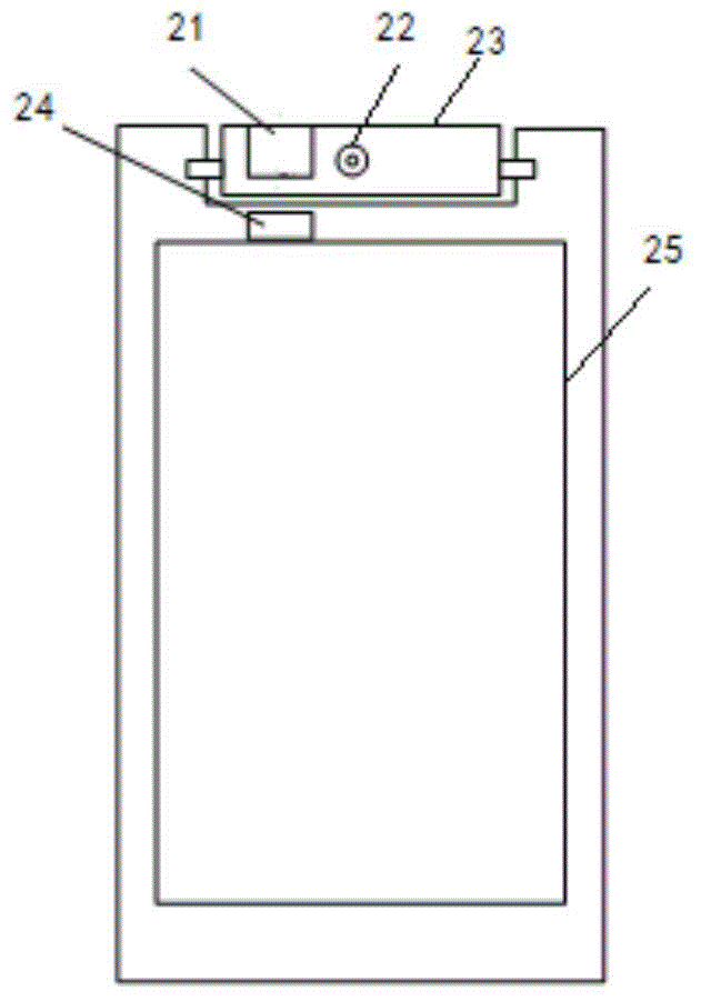 Method and device for detecting rotating angle of camera and mobile terminal