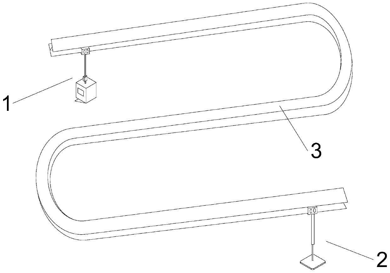 Hanging podded moving weighing releasing method