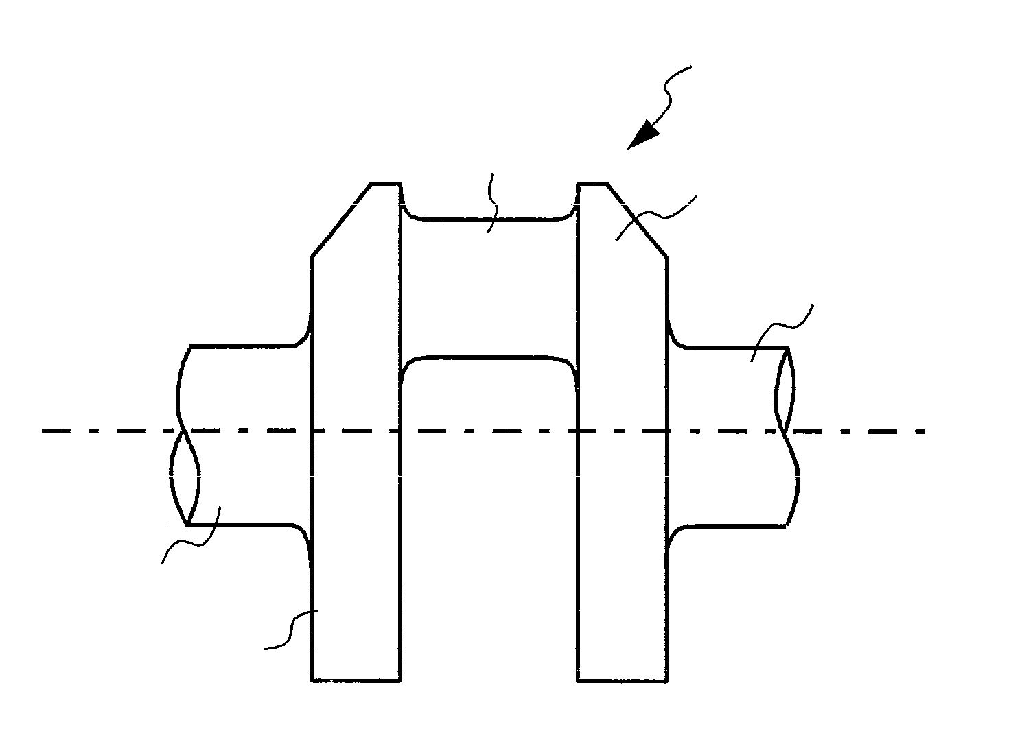 Crankshaft member and manufacturing method thereof