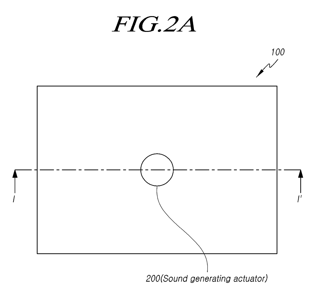 Panel vibration type sound generating display device