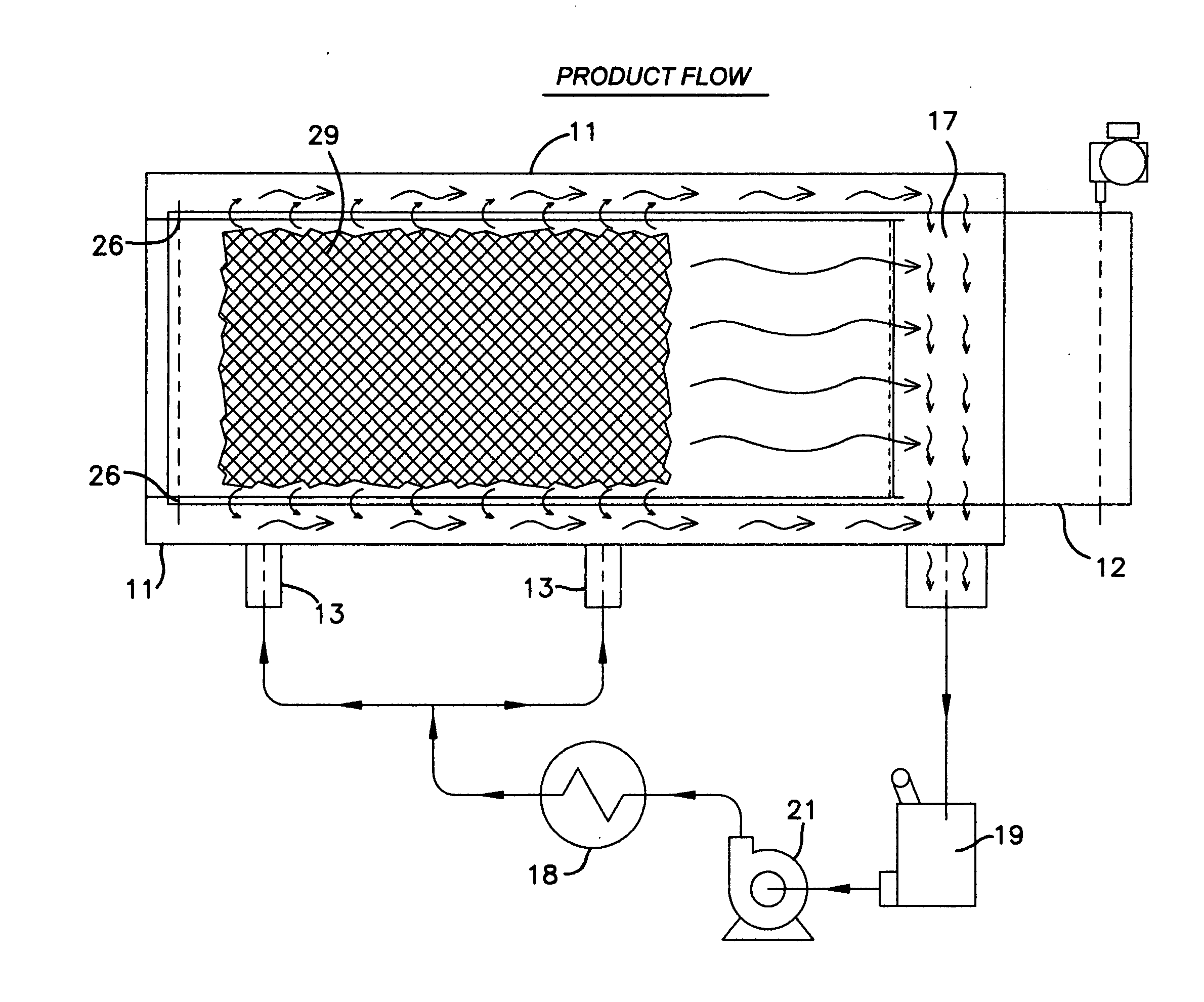 Vertical flow french fryer