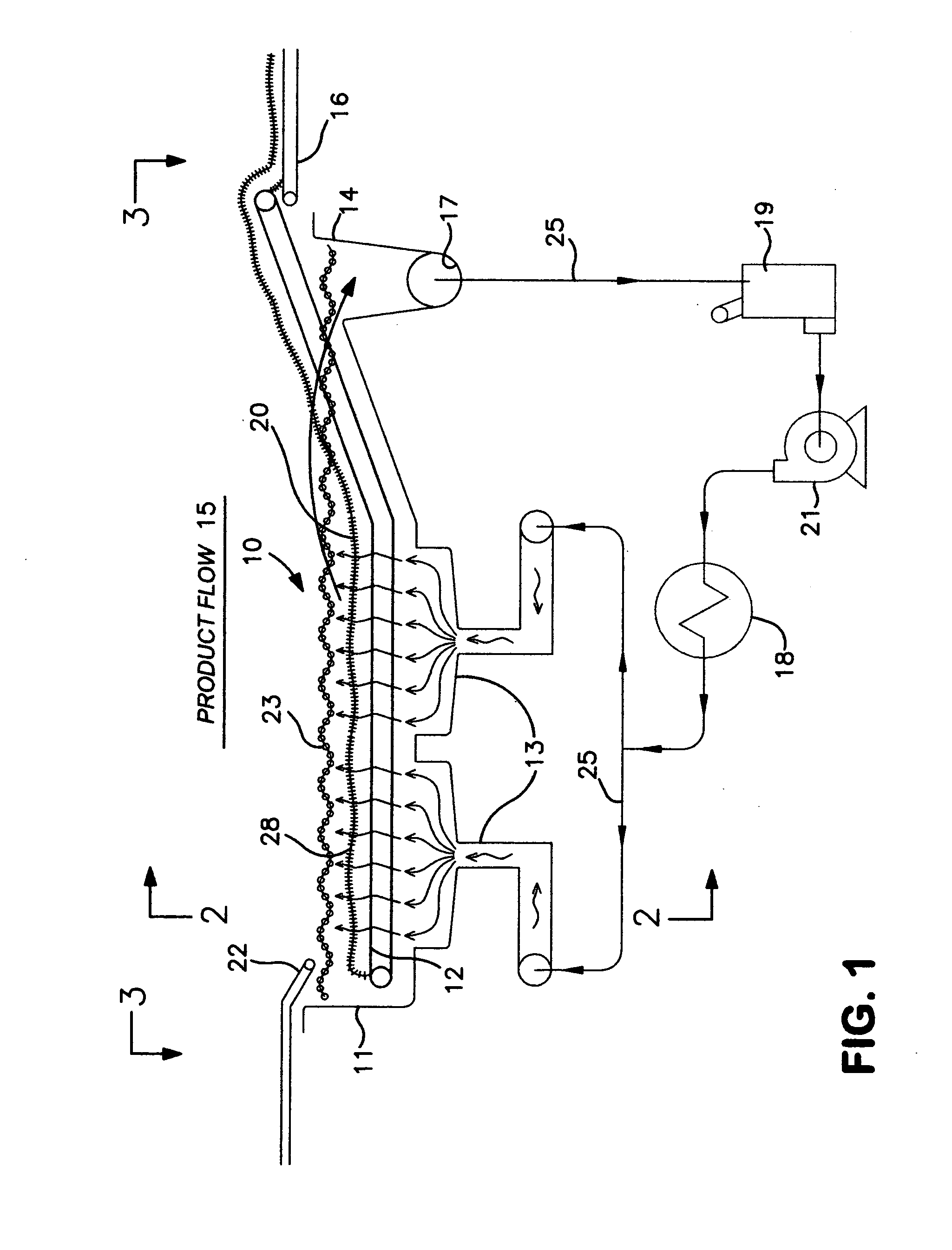 Vertical flow french fryer