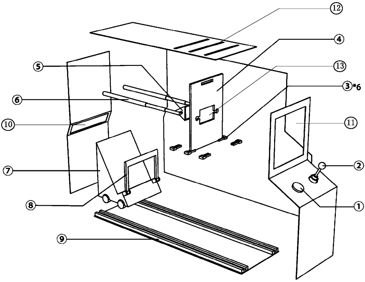 Hand-eye coordination training device and working method thereof