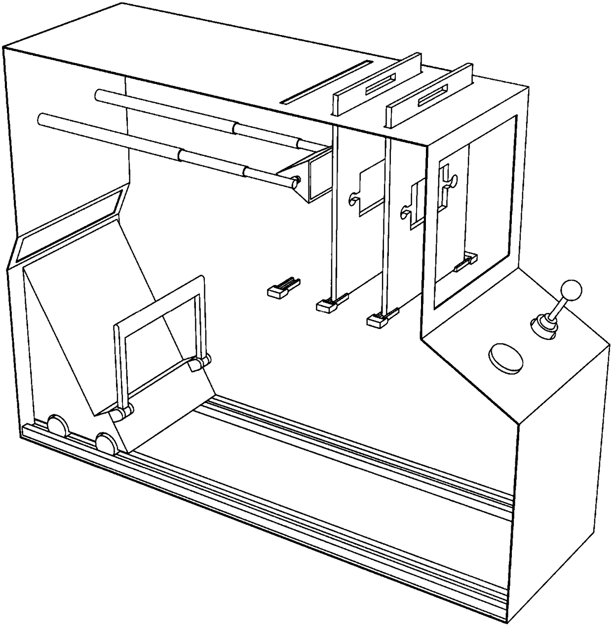 Hand-eye coordination training device and working method thereof